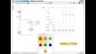 DÉMARRAGE ÉTOILE TRIANGLE UN SENS DE ROTATION AVEC SIMULATION [upl. by Archer]