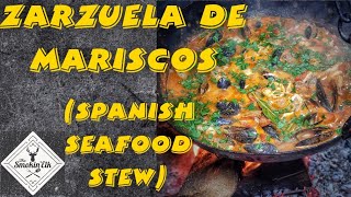 Zarzuela de Mariscos  Spanish Seafood Stew Cooked on the Kadai Fire Bowl [upl. by Neil]