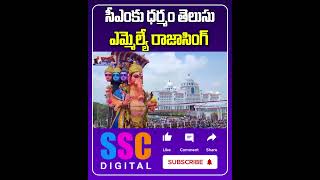 Raja Singh Praises CM Revanth Reddy  Ganesh Nimajjanam 2024  Shorts Sscdigital Balannamuchatlu [upl. by Sidoeht]