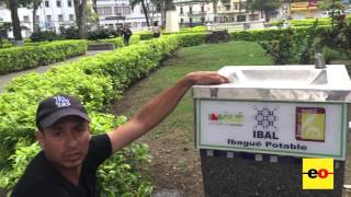 Ibal instala bebederos de agua potable en parques de la ciudad [upl. by Ramsden75]