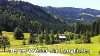 Wander und Langlauf Gebiet Rohrmoos in OberstdorfTiefenbach im Oberallgäu [upl. by Samuela]