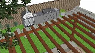 Samantha Wortley Interior Design  Melissa Sargent OPTION 1 garden amended [upl. by Ahseinek]