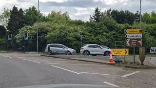 Crewe Green Roundabout from Sydney Road 2nd Exit to Haslington Crewe Driving Test Route Help Tips [upl. by Eagle]