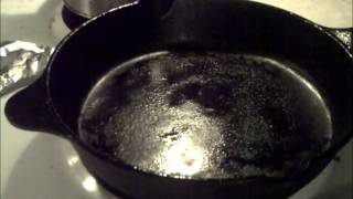 Stripping and Seasoning a Lodge PreSeasoned Cast Iron Skillet [upl. by Mattson]