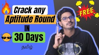 FREE 🔥best website to learn aptitude  Last year questions  Placement preparation Tips Tamil🔥 [upl. by Ahsemit758]