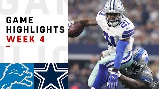 Lions vs Cowboys Week 4 Highlights  NFL 2018 [upl. by Franek]