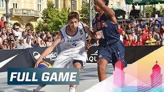 France v USA  Mens QuarterFinal Full Game  2015 FIBA 3x3 U18 World Championships [upl. by Alahcim872]