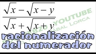 Tercer año Racionalizacion de numeradores Video 11 [upl. by Attennaj]