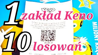 Zakłady Lotto Keno Sprawdzimy jeden zakład na dziesięć losowań [upl. by Buff]