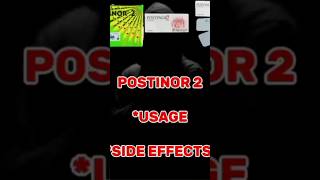 Postinor 2 usage and its side effects [upl. by Alayne]