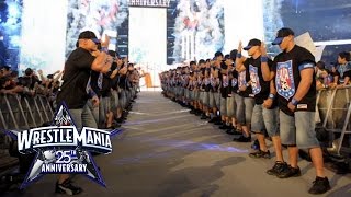 An army of John Cenas make their WrestleMania entrance WrestleMania 25 [upl. by Zavala]