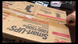 Apc Smart ups 1000VA SMT1000I unboxing فتح صندوق [upl. by Asilem791]