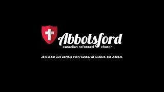 Abbotsford Canadian Reformed Church Live Feed  Sept 17 2023 AM [upl. by Wiatt]