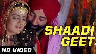 Gadar  Traditional Shaadi Geet  Full Song Video  Sunny Deol  Ameesha Patel  HD [upl. by Daphene]