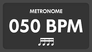 50 BPM  Metronome  16th Notes [upl. by Ennoryt]