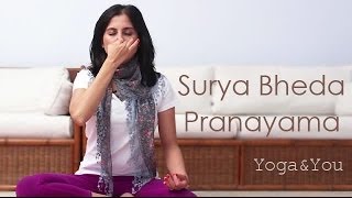 How to do Surya Bheda Pranayama  Ventuno Yoga and You [upl. by Lundgren827]