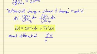 Exact Differentials amp Partial Derivatives [upl. by Fortunato]