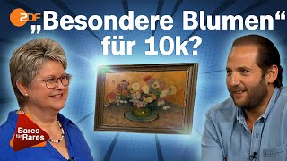 Gemälde in seiner Blüte Stillleben von Otto Modersohn entlockt blumige Gebote  Bares für Rares [upl. by Ardnasac]