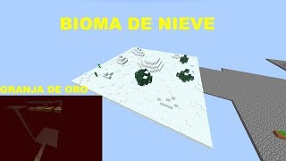 Skyblock quottécnicoquot  EP4  Bioma de nieve y mini granja de oro [upl. by Ronni]