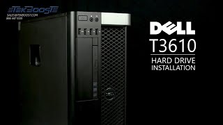 Dell T3610 Workstation Hard Drive Installation [upl. by Olodort]