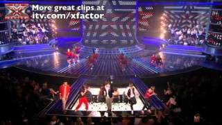 One Direction sing Kids in America  The X Factor Live show 5  itvcomxfactor [upl. by Arraeic]