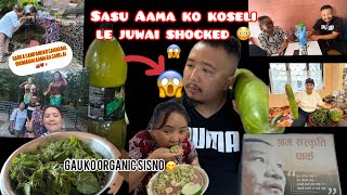 Sasu juwai ko pahilo vet🙏🫣♥️Aamaji lai Harka sampang ko sahar 🌆ghumaudai 🥰😂 Sangenmarr [upl. by Kosse335]