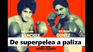 Salvador Sánchez vs Wilfredo Gómez De superpelea a paliza [upl. by Kerwinn]