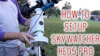 HOW TO Setup SkyWatcher HEQ5 Pro [upl. by Atilrahc831]