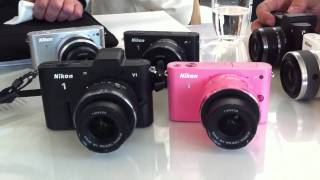 Nikon 1 Das Spitzenmodell V1 im Vergleich zur J1 pink [upl. by Aronek]