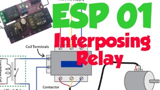 INTERPOSING RELAY  ESP01 ANGKAT BEBAN LISTRIK DENGAN AMPERE BESAR [upl. by Dragelin84]