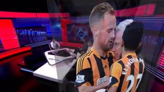 Alan Pardew vs Hull Citys David Meyler 01mar2014 [upl. by Neeluj]