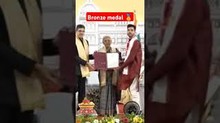 Got Chancellors bronze medal 🏅 at 67th convocation of University of Lucknow lucknowuniversity [upl. by Aratahc748]