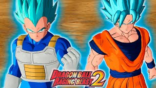 Dragon Ball Z Sparking Zero WARM UP Goku SSB vs Vegeta SSB In Dragon Ball Raging Blast 2 Mods [upl. by Aicelf]