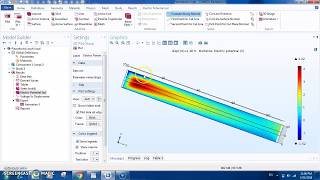 Piezoelectric effect simulation on COMSOL [upl. by Htebazile]