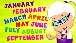 12 Months of the Year Song in English  Nursery Rhymes  Preschool  Kindergarten Songs [upl. by Gitel]