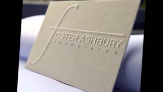 Embossed business cards from The Print Warehouse [upl. by Lennaj859]