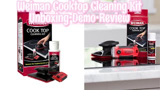 Weiman Cooktop Cleaning Kit Unboxing Demo ReviewClean my Stovetop With Me2020 [upl. by Rehtaeh387]