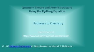 Chemistry Using the Rydberg Equation [upl. by Bocock796]