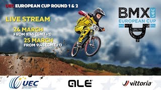 2018 UEC BMX EUROPEAN CUP Rounds 1 amp 2 – Verona Italy Sunday morning part [upl. by Laehplar564]