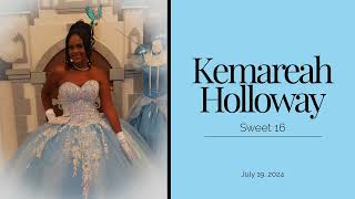 Kemareah Holloways Sweet 16 Birthday Bash [upl. by Naugal]