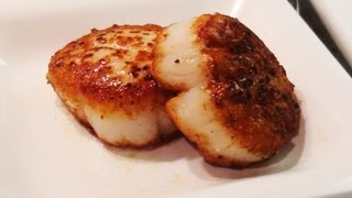 How to Sear Scallops  NoRecipeRequiredcom [upl. by Madison]