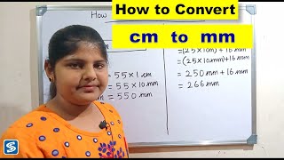 how to convert cm to mm  conversion of cm into mm  Centimeter into millimeter [upl. by Hanah582]