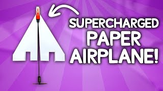 Motorize your paper airplane amp achieve 30second flight times [upl. by Yelyah14]