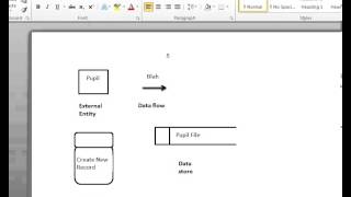 How to creat a DFD in Word [upl. by Sancha393]