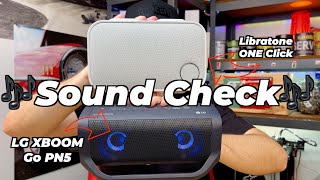 LG XBOOM Go PN5 VS Libratone ONE Click Sound Check [upl. by Eelyk]