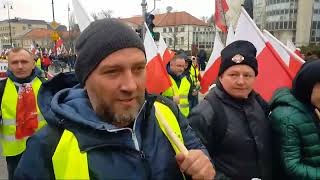 🚜🇵🇱🔥Protest Rolników 6032024 Warszawa Paweł 1600 nadaje na żywo Początek⚔️🇪🇺👮‍♂️ [upl. by Elery]