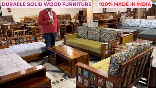 Durable Sheesham Wood Space Saving Furniture at Guaranteed Low Price Sofa Beds Dining Table Wardrobe [upl. by Jezabelle441]