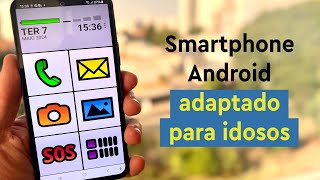 Smartphone Android adaptado para idosos [upl. by Kariv]