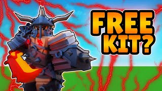 FREE Barbarian Kit  FREE WINS Roblox Bedwars [upl. by Aicetal]