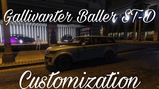 Gallivanter Baller STD 5th Land Rover Range Rover Customization  GTA Online Customization [upl. by Allare964]